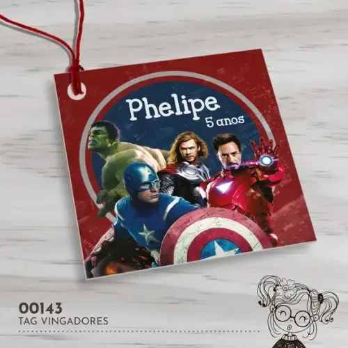 Tag Quadrada os Vingadores - 00143