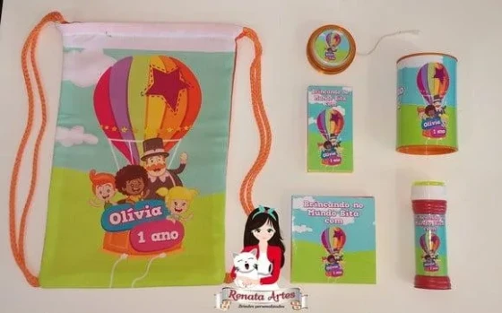 Kit personalizado Mundo Bita no Balão