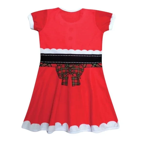 Vestido Infantil Mamãe Noel