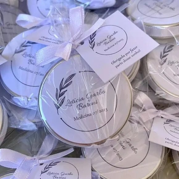 Lembrança Vela Aromática com 2 Pavios