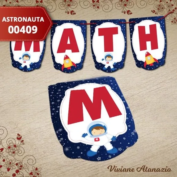 Bandeirola Astronauta - 00409