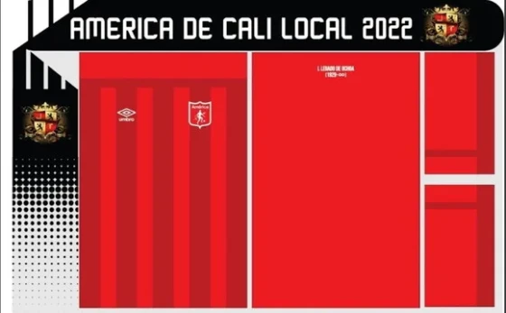 Vetor Da Camisa America De Cali Local 2022