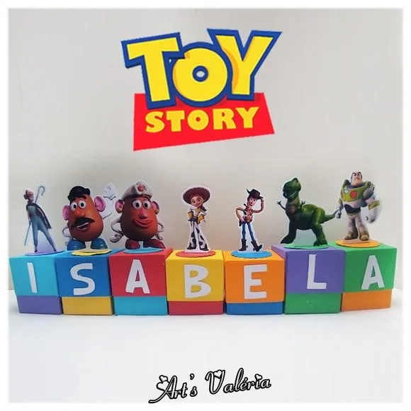 Caixinha Toy Story com Letra - Valor Unitário