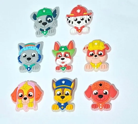 Aplique Fosforescente Patrulha Canina Pacotes C/8 Peças