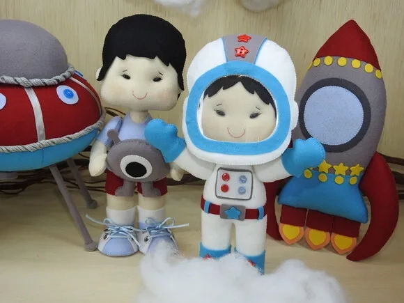 Kit Astronauta em Feltro