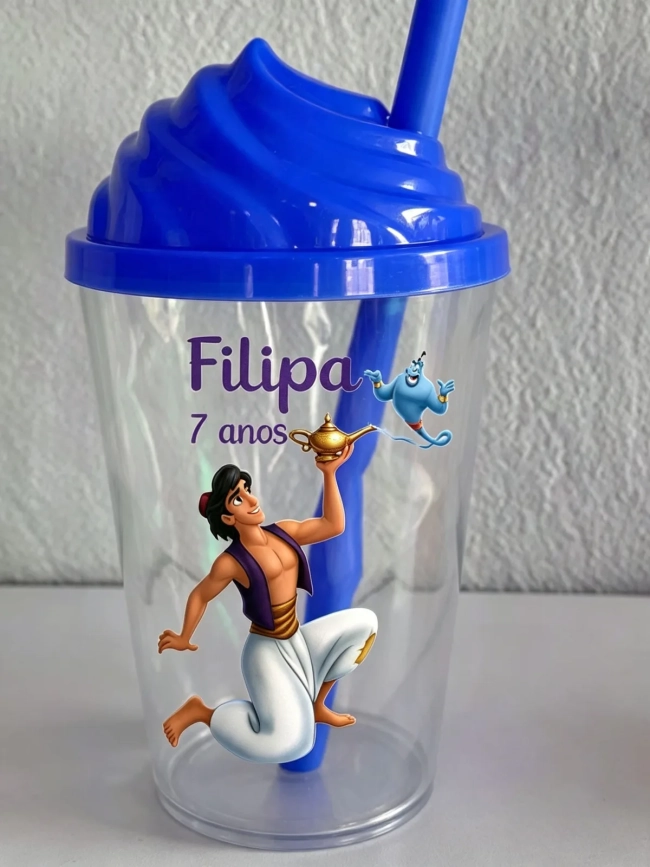 Copo Tampa Chantilly Personalizado Aladim