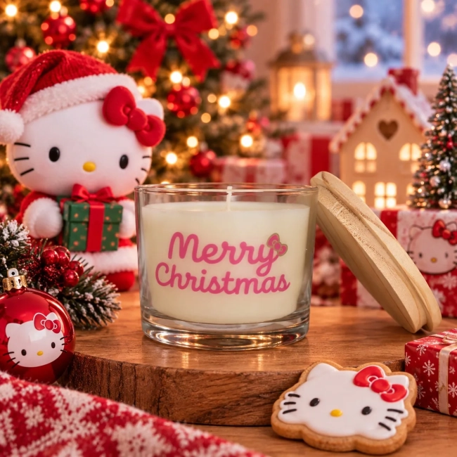 Vela Aromática no Copo Personalizada Natal 2 - Trabalhamos com outros temas - Informar  tema no chat