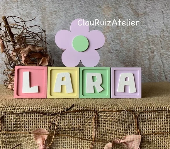 Candy Colors - Cubos 6x6cm Ts + Flor