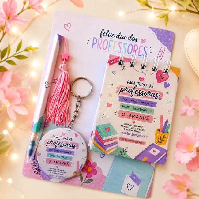 Kit personalizado dia dos professores | lembranças | mimo | professor