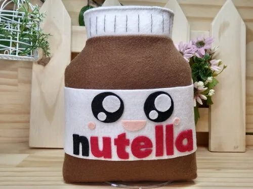Pote de Chocolate em Feltro* Chamar Chat