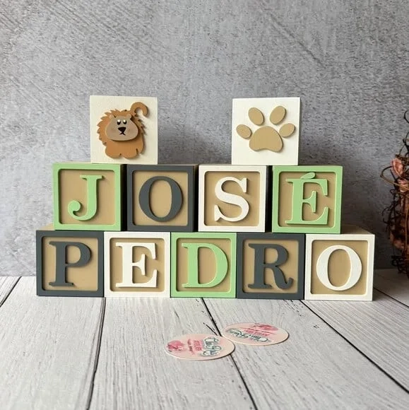 Safari Cubos 6x6cm - Decoração Bebè
