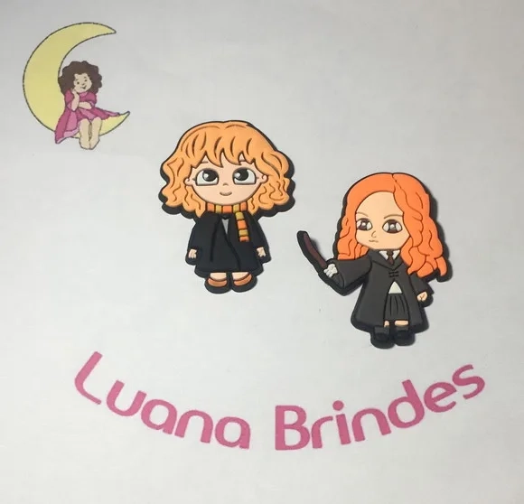 Aplique Hermione Granger Hp Emborrachado Pct C/6 Unidades