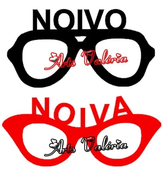 Plaquinha de Óculos com Nomes- Cada