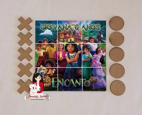 Jogo da Velha Personalizado Encanto