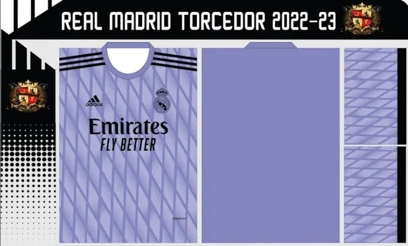 Vetor Da Camisa Real Madrid Torcedor 2022-23
