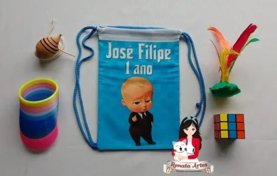 Mochila Brinquedos Retrô Tema o Poderoso Chefinho