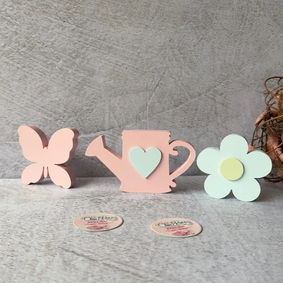 Kit Baby Jardim -flor + Borboleta + Regador -decoração Bebê
