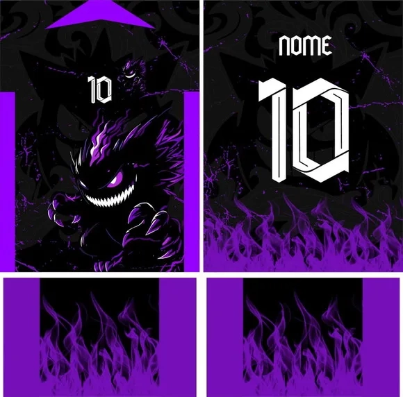 Arte Vetor Camisa Interclasse Gengar Mod-770