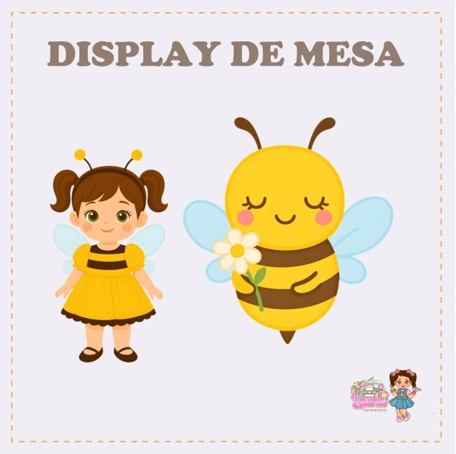 Kit Festa Só Um Bolinho ABELHINHA - Decoração de Festa