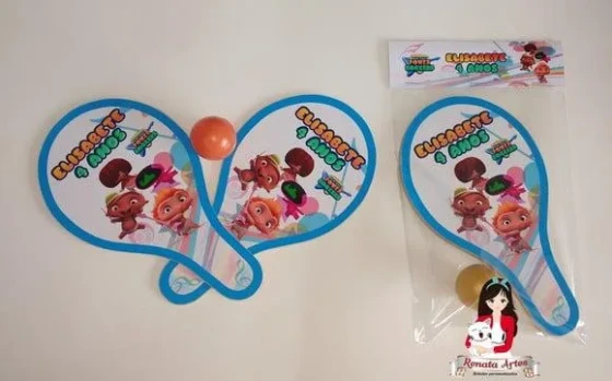 Raquetes de Ping Pong Personalizada Tema M. Beat Pr