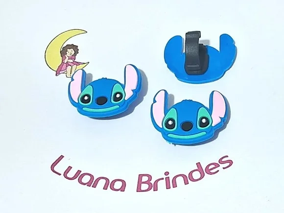 Pins para Cadarço Stitch Emborrachado Pacote com 6 Unidades