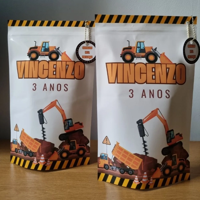 Saquinho Zip Lock 16x26 Lembrancinha construtor