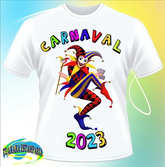 Camiseta Carnaval Joker Cartas Coringa