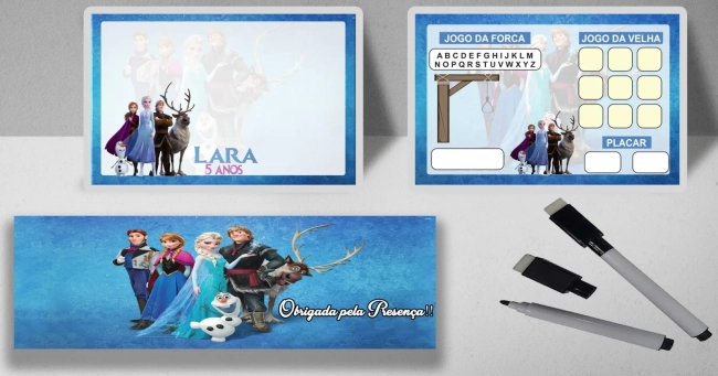 Lousa Magica Infantil Personalizada da Frozen