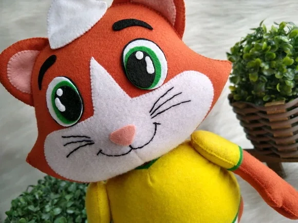 Gato em Feltro
