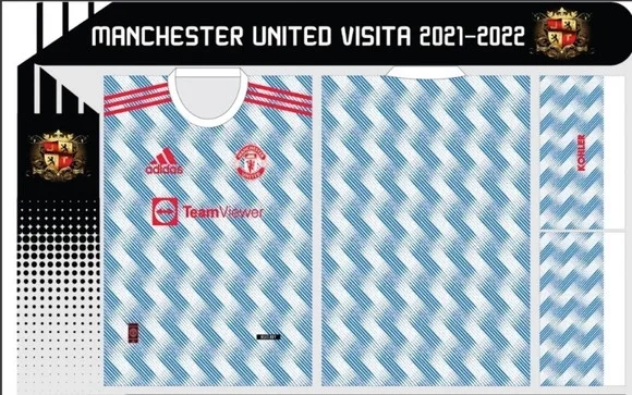 Vetor Da Camisa Manchester United Visita 2021-2022