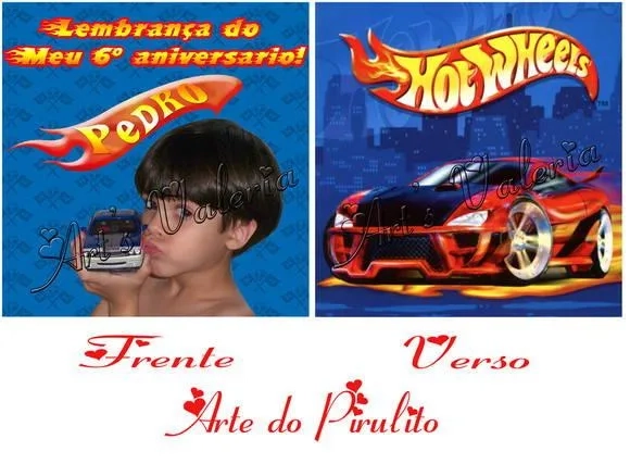 Convite Pirulito Pequeno
