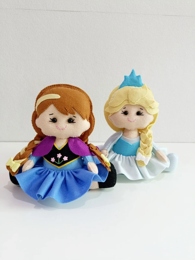 Centro de mesa Princesa Baby em feltro.