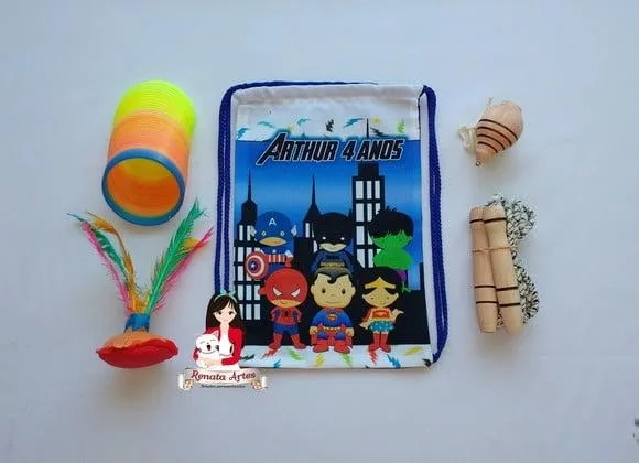 Mochila Boa Infância Tema Heróis Baby 2