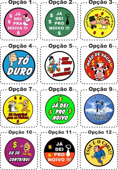 Adesivos Divertidos - 5cm de Diâmetro - 01 peça