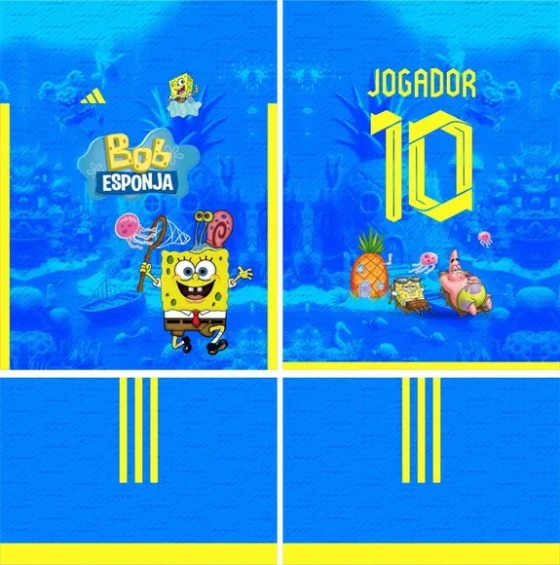 Arte Vetor Camisa Interclasse Bob Esponja 371