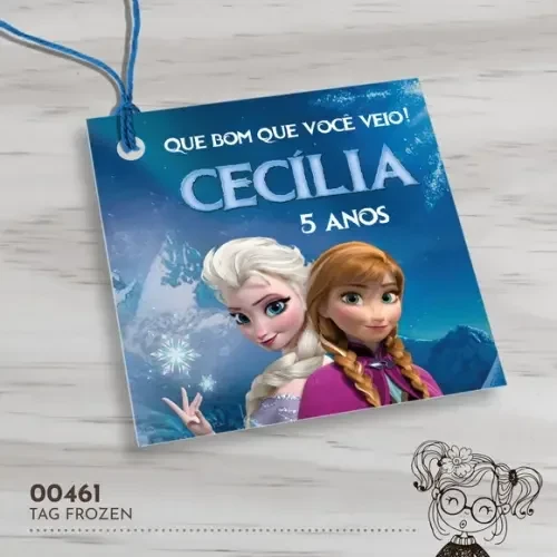 Tag Quadrada Frozen - 00461