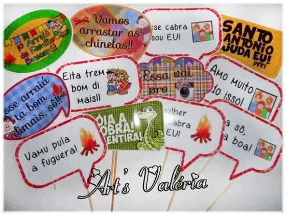 Placa Divertida para Festa Junina - Cada