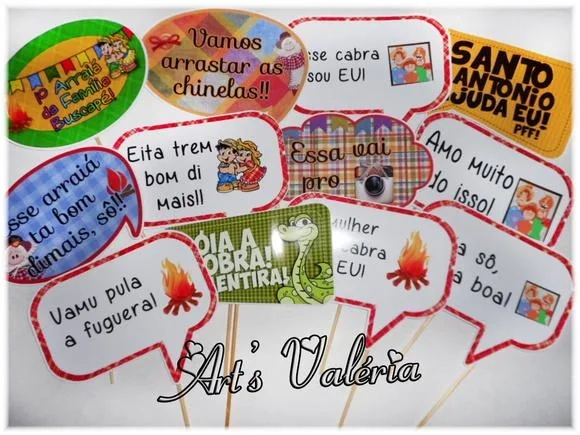 Placa Divertida para Festa Junina - Cada