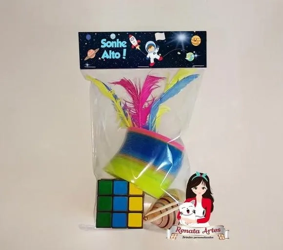 Kit Brinquedos Retrô Tema Astronauta