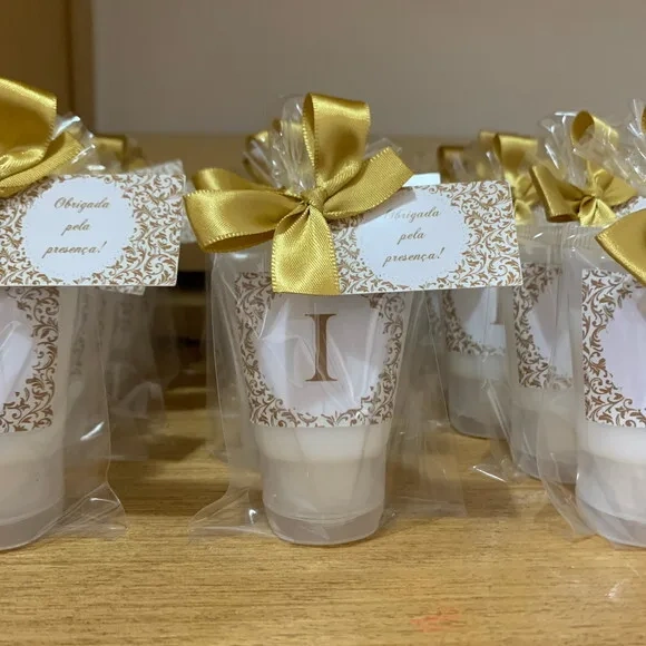 Lembrancinha Creme Hidratante 80 Anos Dourado