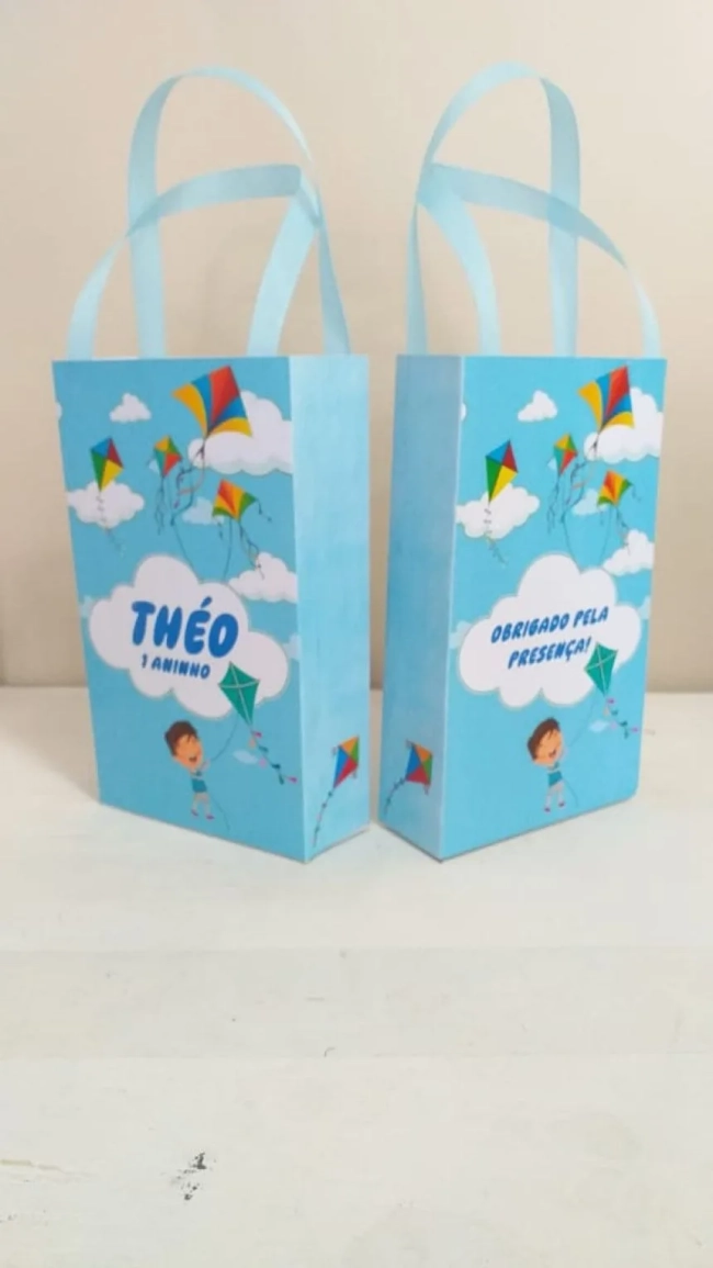 Sacolinhas Personalizadas Pipa para Lembrancinhas