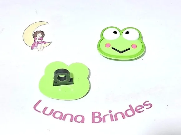 Ponteira P/lápis Keroppi e Kuromi Emborrachado 10 Unidades