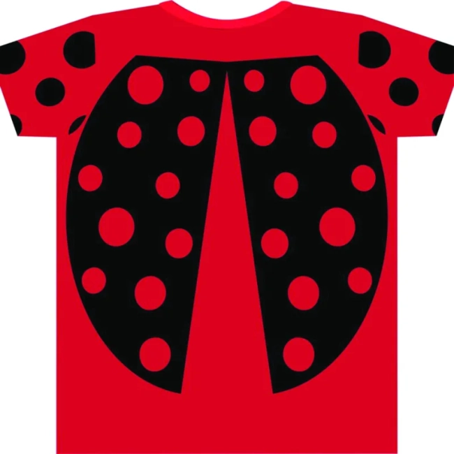 Camiseta Infantil Joaninha Divertida Unissex – Fantasia Temática para Meninos e Meninas | Ricardo Fantasias