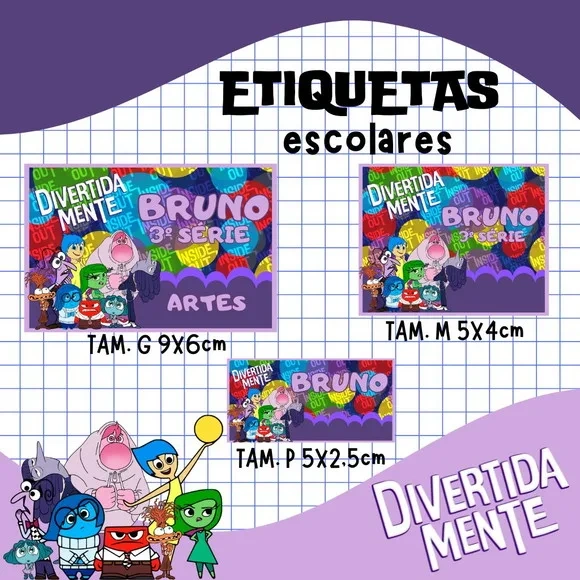 60 Etiquetas Escolares