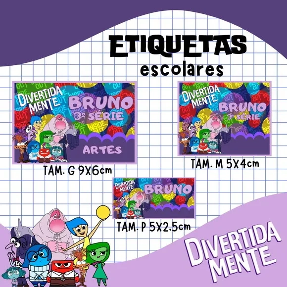 60 Etiquetas Escolares