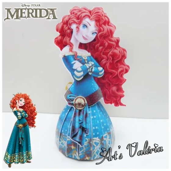 Princesa Mérida 2d - Porta Bombom