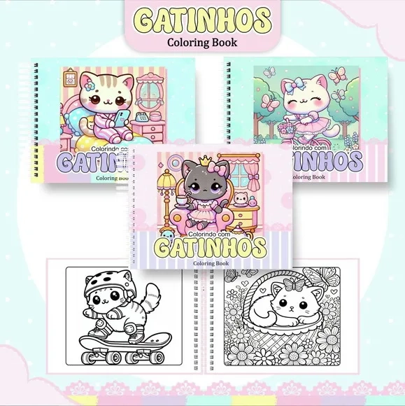 Livro de Colorir A5 50 Folhas