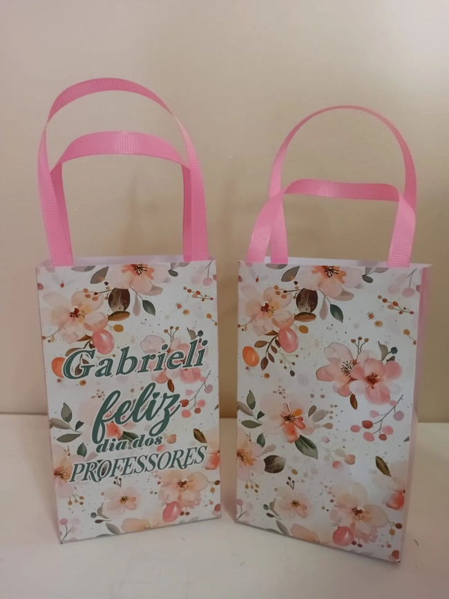 Sacolinhas Personalizadas Dia dos professores para Lembrancinhas