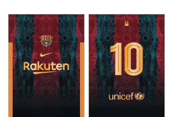 Vetor da Camisa do Barcelona homenagem Antoni Gaudi