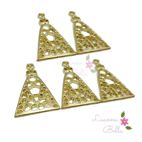 Medalha De Metal Dourada Nossa Senhora Aparecida-pcts c/6 un